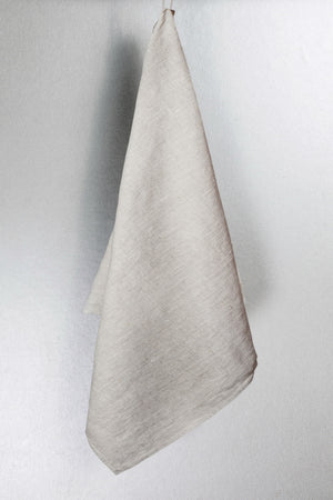 BLESS LINEN Natural Huckaback 100% Linen Bath Towel, 30 x 58 Inches - BLESS LINEN pure linen towels and blankets - 5