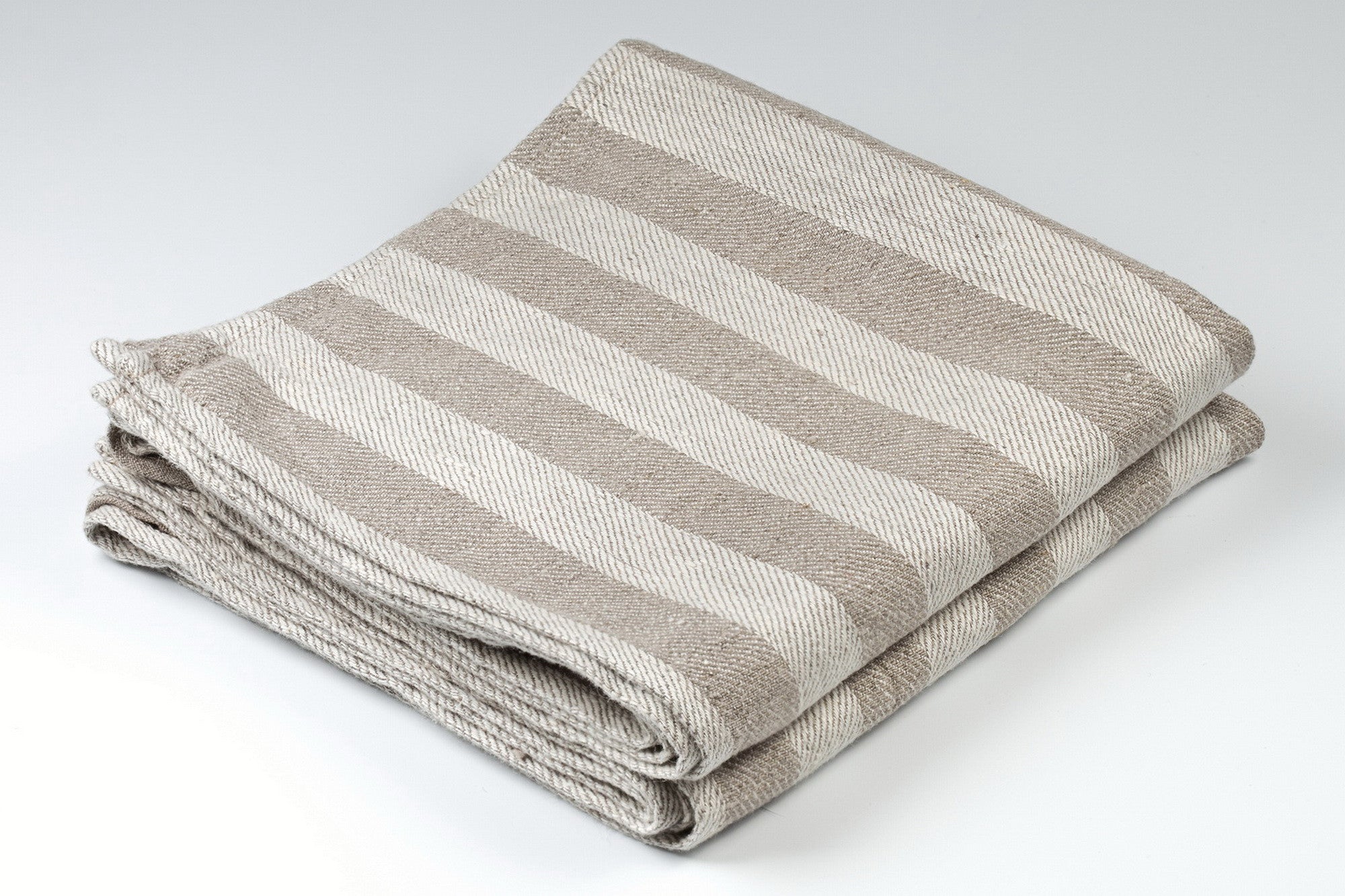 Linen Kitchen Towels Small Birds (set of 2) - LINOROOM 100% LINEN TEXTILES
